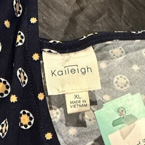 Kaileigh Navy Patterned Dress XL